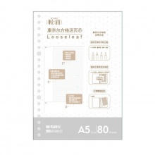 晨光A580康奈爾方格極簡20孔芯